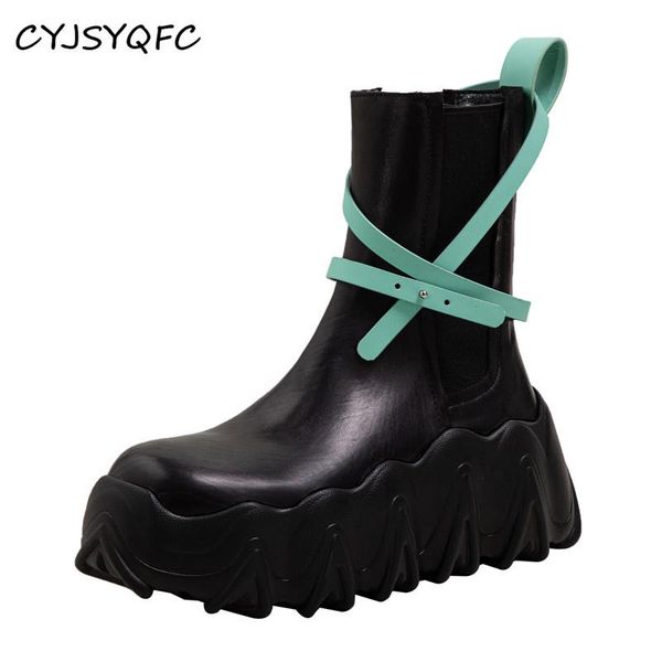 boots cyjsyqfc autumn genuine leather flat platform women ankle square toe belt buckle thick bottom high heels lady short, Black
boots cyjsyqfc autumn genuine leather flat platform women ankle square toe belt buckle thick bottom high heels lady short, Black