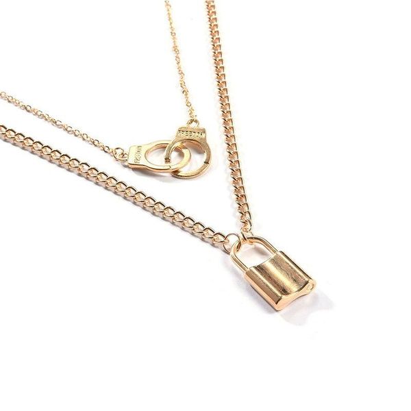chains vintage multi-layer necklace lock handcuffs for women gold silver color fashion chunky chain necklaces jewelry gifts
chains vintage multi-layer necklace lock handcuffs for women gold silver color fashion chunky chain necklaces jewelry gifts