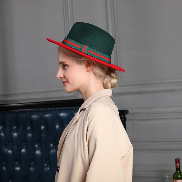 wide brim hats women men wool felt fedora with belt ribbon elegant lady winter autumn jazz panama sombrero cap, Blue;gray
wide brim hats women men wool felt fedora with belt ribbon elegant lady winter autumn jazz panama sombrero cap, Blue;gray