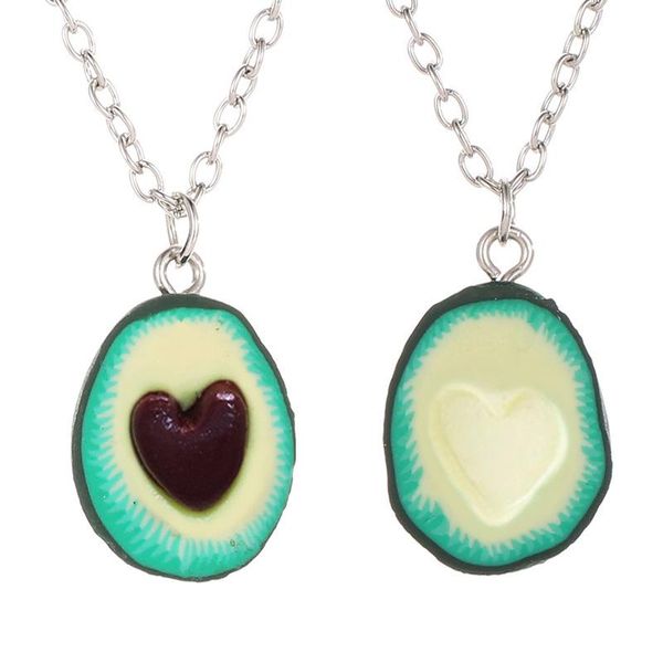 chains creative all-match avocado soft pottery necklace couple girlfriends cute love fruit pendant jewelry gift for her, Silver
chains creative all-match avocado soft pottery necklace couple girlfriends cute love fruit pendant jewelry gift for her, Silver