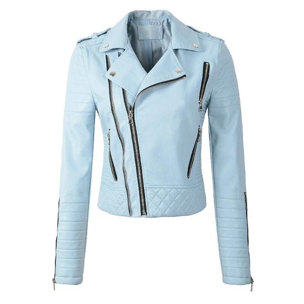 women's leather & faux women fashion coat outerwear spring autumn ladies slim turndown down zipper biker moto jacket-a, Black
women's leather & faux women fashion coat outerwear spring autumn ladies slim turndown down zipper biker moto jacket-a, Black