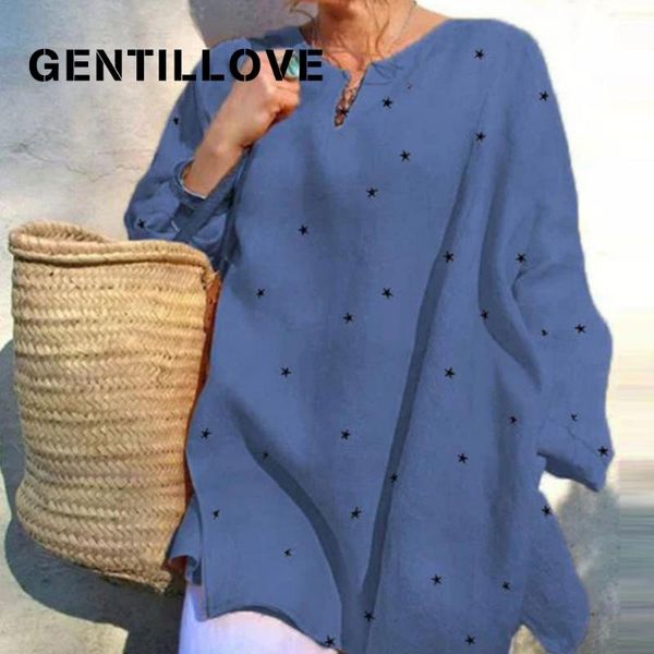 gentillove elegant long sleeve v neck stars print loose and blouses women 2021 casual oversized shirt ladies clothing women's & shirts, White
gentillove elegant long sleeve v neck stars print loose and blouses women 2021 casual oversized shirt ladies clothing women's & shirts, White