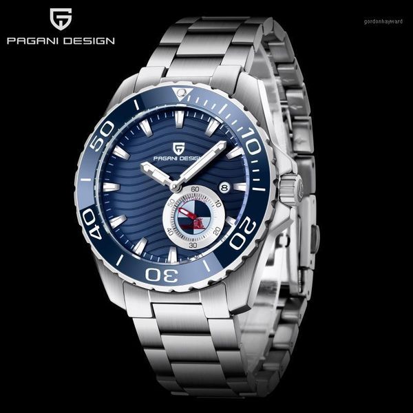 pagani design 2021 brand men's mechanical watch business fashion sports men stainless steel automatic waterproof wristwatches, Slivery;brown
pagani design 2021 brand men's mechanical watch business fashion sports men stainless steel automatic waterproof wristwatches, Slivery;brown