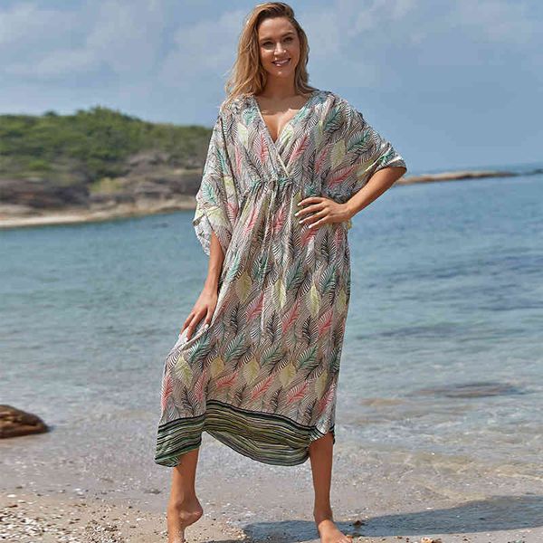 multicolored bikini cover-ups v-neck half sleeve boho summer beach dress plus size beachwear swimsuit cover up q1127 210420, White;black
multicolored bikini cover-ups v-neck half sleeve boho summer beach dress plus size beachwear swimsuit cover up q1127 210420, White;black