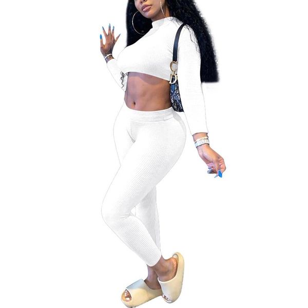 gym clothing women sportswear autumn long sleeve trouser suit solid color high collar sports set casual waist tight outfits clothes, White;black
gym clothing women sportswear autumn long sleeve trouser suit solid color high collar sports set casual waist tight outfits clothes, White;black