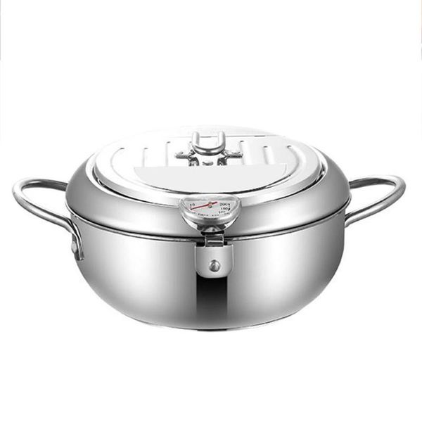pans 2 sizes japanese deep fryer pot with and lid household stainless steel tempura pan for kitchen cooking 20/24cm
pans 2 sizes japanese deep fryer pot with and lid household stainless steel tempura pan for kitchen cooking 20/24cm