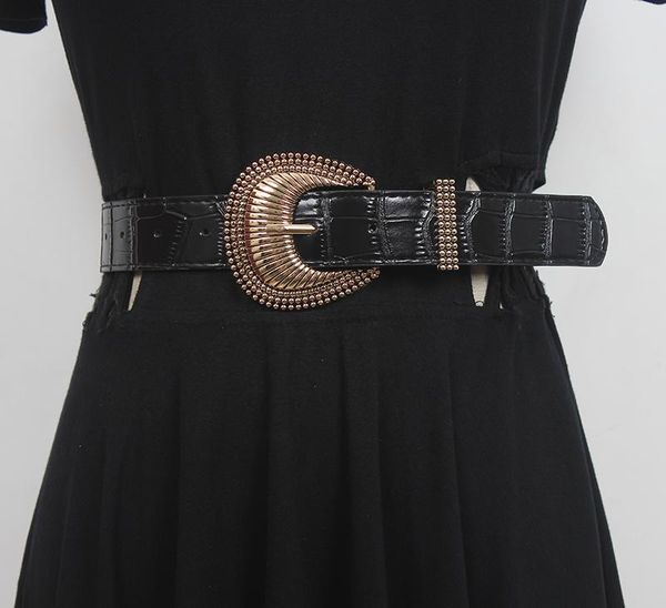 belts women's runway fashion pu leather cummerbunds female dress corsets waistband decoration wide belt r3232, Black;brown
belts women's runway fashion pu leather cummerbunds female dress corsets waistband decoration wide belt r3232, Black;brown