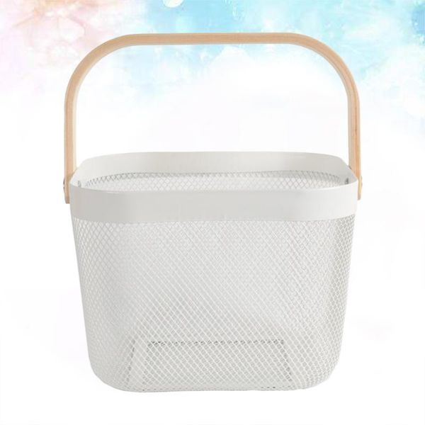 storage baskets wood handle metal net basket fruit vegetable home hollow organizer for picnic shopping
storage baskets wood handle metal net basket fruit vegetable home hollow organizer for picnic shopping