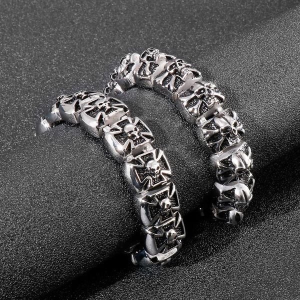 charm bracelets 2 styles skull ghost bracelet men stainless steel metal heavy stream punk rock summer jewelry, Golden;silver
charm bracelets 2 styles skull ghost bracelet men stainless steel metal heavy stream punk rock summer jewelry, Golden;silver