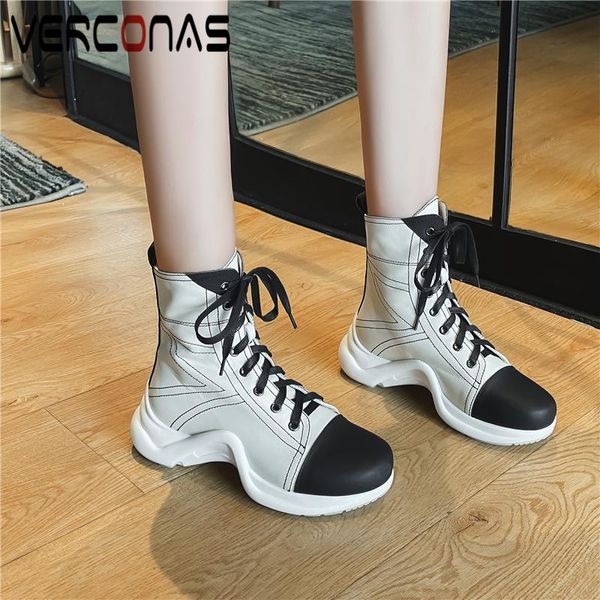 boots verconas genuine leather ankle for women autumn winter shoes woman cross-tied mixed colors high heels fashion short, Black
boots verconas genuine leather ankle for women autumn winter shoes woman cross-tied mixed colors high heels fashion short, Black