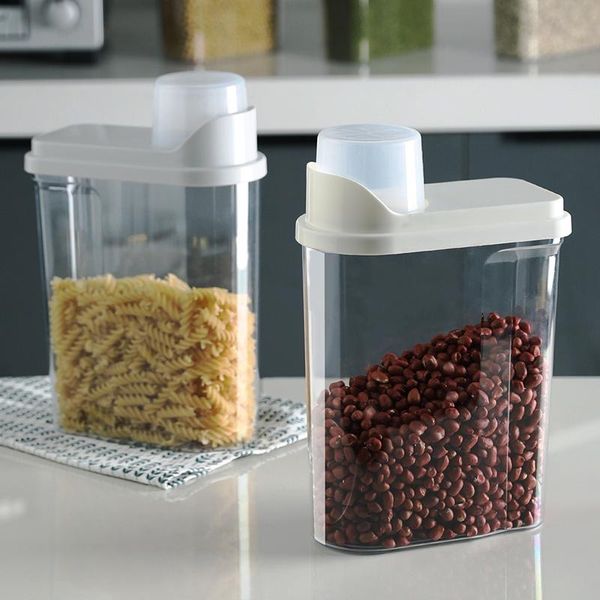 storage bottles & jars airtight food container with measuring cup scale cover transparent large capacity cereal plastic grains box
storage bottles & jars airtight food container with measuring cup scale cover transparent large capacity cereal plastic grains box