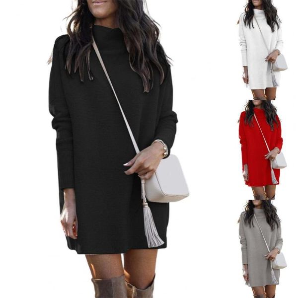 casual dresses sweater dress solid color knitted autumn winter round neck long mini for office, Black;gray
casual dresses sweater dress solid color knitted autumn winter round neck long mini for office, Black;gray