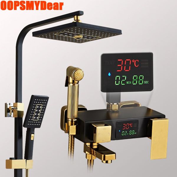 cold shower system bathroom thermostatic digital set spa rainfall square head bath faucet full kit led light torneira sets
cold shower system bathroom thermostatic digital set spa rainfall square head bath faucet full kit led light torneira sets