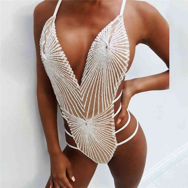 hollow out criss cross bodysuits shiny sequins women v neck spaghetti strap body rompers night clubwear clothing 4 colors 210401, Black;white
hollow out criss cross bodysuits shiny sequins women v neck spaghetti strap body rompers night clubwear clothing 4 colors 210401, Black;white
