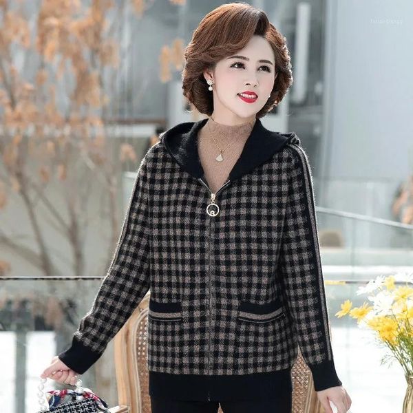 women's jackets elegant swallow gird hoodie women fashion casual zipper knitted cardigan coat autumn reguallar long sleeve, Black;brown
women's jackets elegant swallow gird hoodie women fashion casual zipper knitted cardigan coat autumn reguallar long sleeve, Black;brown