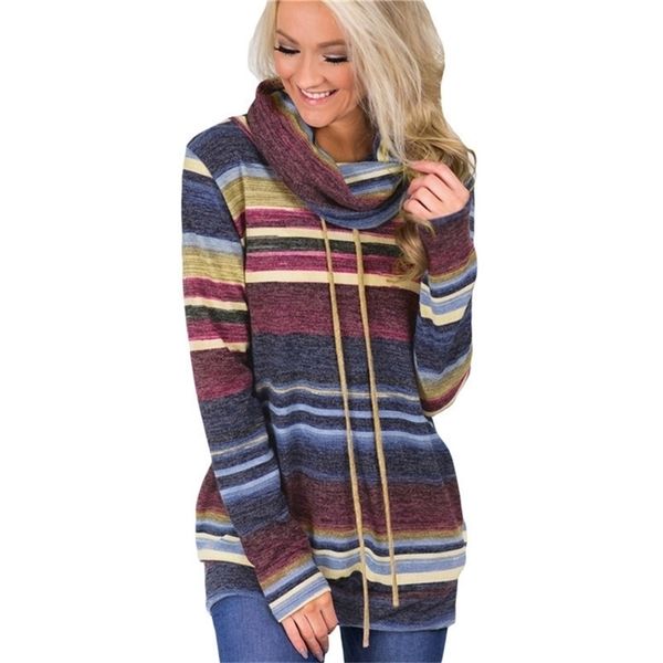 turtleneck sweater women autumn winter long sleeve sweater striped multicolor casual pullover lace up knitted sweater tunic 210805, White;black
turtleneck sweater women autumn winter long sleeve sweater striped multicolor casual pullover lace up knitted sweater tunic 210805, White;black