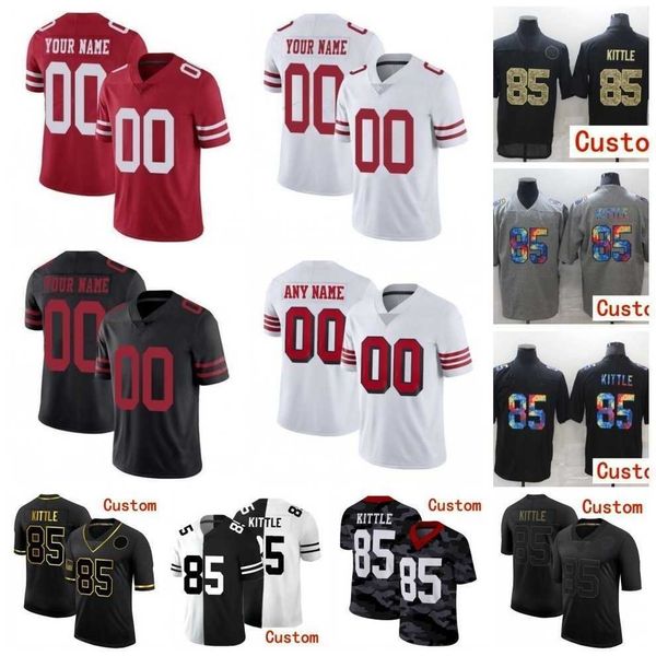 10 jimmy garoppolo custom men women kids football jersey 49els 85 george kittle 31 raheem mostert 19 deebo samuel, Black;red
10 jimmy garoppolo custom men women kids football jersey 49els 85 george kittle 31 raheem mostert 19 deebo samuel, Black;red