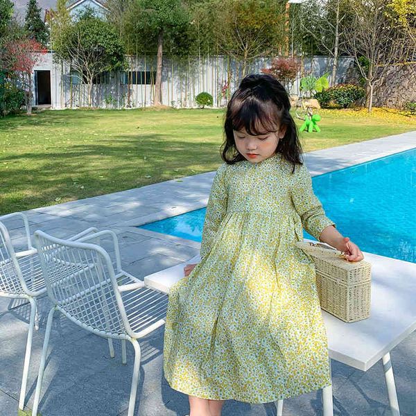 spring girls floral casual long style dresses cotton little princess all-match long-sleeved dress 210508, Red;yellow
spring girls floral casual long style dresses cotton little princess all-match long-sleeved dress 210508, Red;yellow