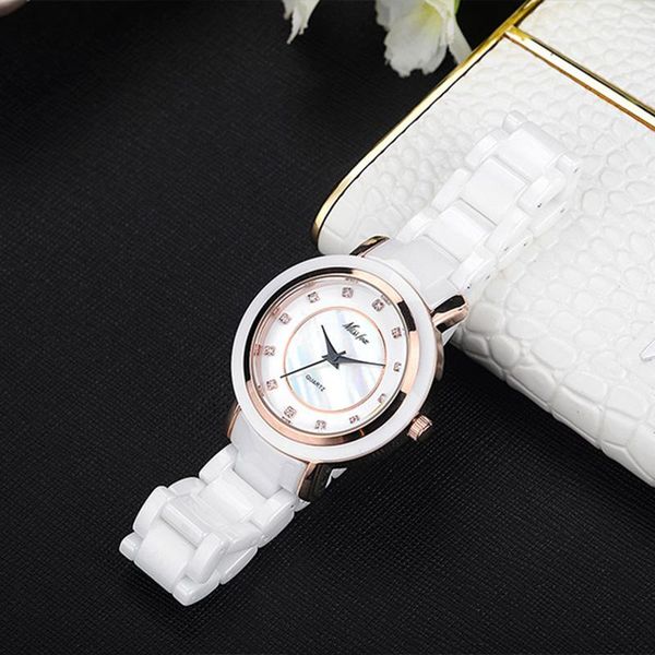 wristwatches relogio feminino women watch ceramics sports waterproof wristwatch black white classic vintage watches, Slivery;brown
wristwatches relogio feminino women watch ceramics sports waterproof wristwatch black white classic vintage watches, Slivery;brown