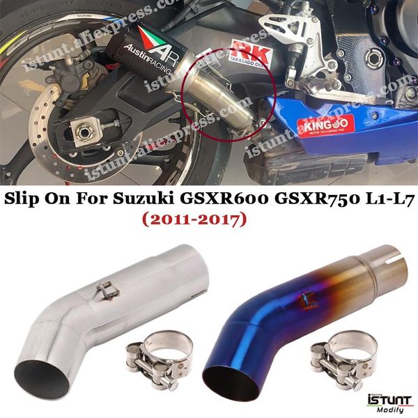 motorcycle exhaust system escape for gsxr600 gsxr750 l1-l7 gsx r750 2011-2021 modified 51mm interface stainless steel middle link pipe
motorcycle exhaust system escape for gsxr600 gsxr750 l1-l7 gsx r750 2011-2021 modified 51mm interface stainless steel middle link pipe