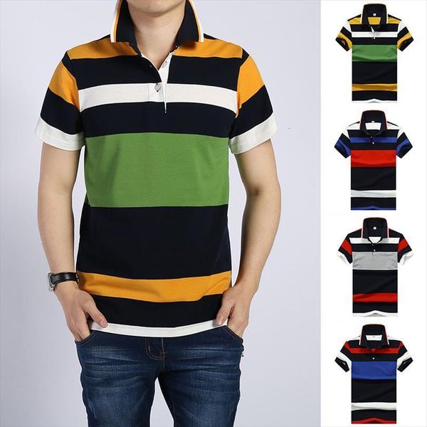 basic striped summer short sleeve men polos cotton breathable male quality chinese brand clothing fast dry tees 4xl, White;black
basic striped summer short sleeve men polos cotton breathable male quality chinese brand clothing fast dry tees 4xl, White;black
