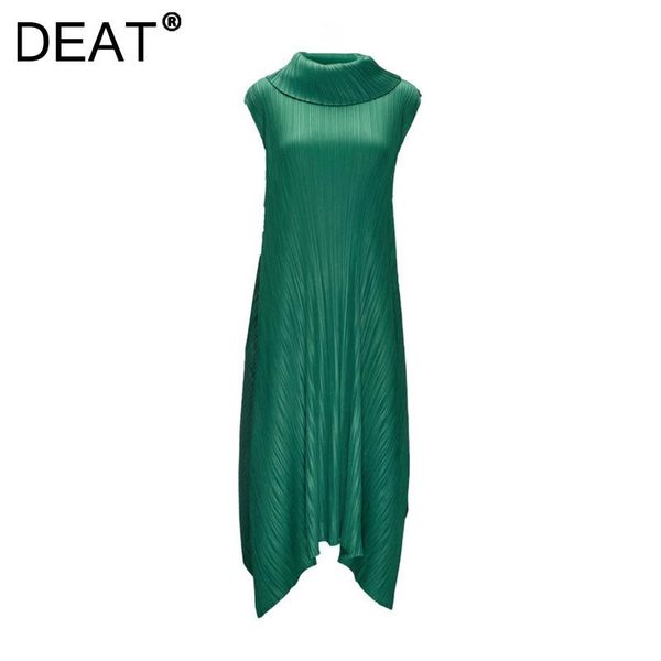casual dresses woman pleated midi dress solid asymmetrical elegant sleeveless pile collar loose style 2022 summer fashion hc039, Black;gray
casual dresses woman pleated midi dress solid asymmetrical elegant sleeveless pile collar loose style 2022 summer fashion hc039, Black;gray