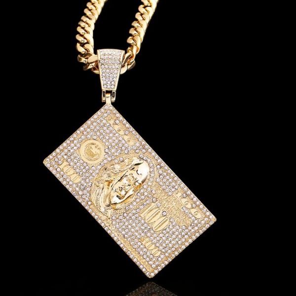 chains us dollars pendant iced out chain necklace bling crystal charm gold color for men hip hop jewelry, Silver
chains us dollars pendant iced out chain necklace bling crystal charm gold color for men hip hop jewelry, Silver