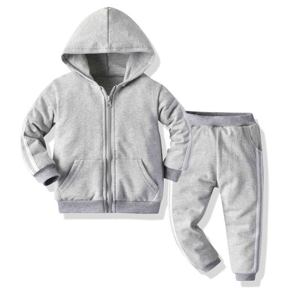 straight kids' sportswear two piece set boys' striped cotton zipper hoodie children's autumn and winter sweater, White
straight kids' sportswear two piece set boys' striped cotton zipper hoodie children's autumn and winter sweater, White