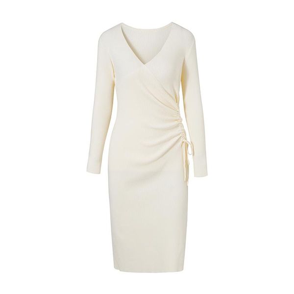 casual dresses jryyt elegant v-neck knitted split dress women drawstring bodycon office lady long sleeve slim fit cashmere, Black;gray
casual dresses jryyt elegant v-neck knitted split dress women drawstring bodycon office lady long sleeve slim fit cashmere, Black;gray