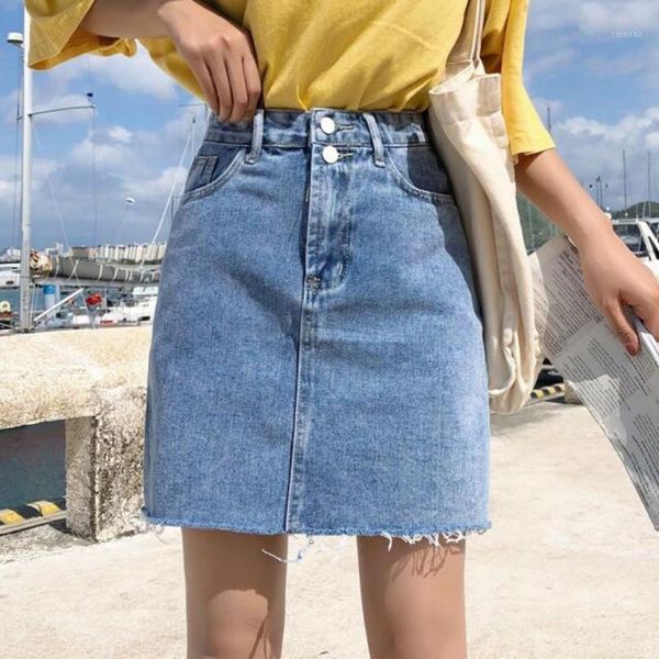 denim skirt women summer blue solid casual high waist a line skirts street pockets button all-matched jeans, Black
denim skirt women summer blue solid casual high waist a line skirts street pockets button all-matched jeans, Black