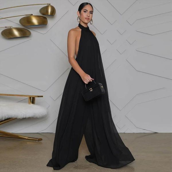 european american fashion style women jumpsuit hanging neck long trousers wide leggings high waist casual backless jumpsuits, Black;white
european american fashion style women jumpsuit hanging neck long trousers wide leggings high waist casual backless jumpsuits, Black;white