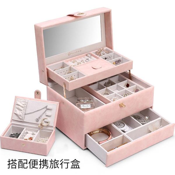 jewelry pouches, bags box hand storage large capacity earrings ring european high-end luxury, Pink;blue
jewelry pouches, bags box hand storage large capacity earrings ring european high-end luxury, Pink;blue