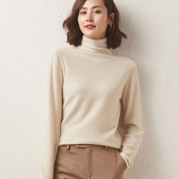 women's sweaters smpevrg winter turtleneck fit long sleeve female pullover pure wool knitted jumper shirt clothes pull femme, White;black
women's sweaters smpevrg winter turtleneck fit long sleeve female pullover pure wool knitted jumper shirt clothes pull femme, White;black