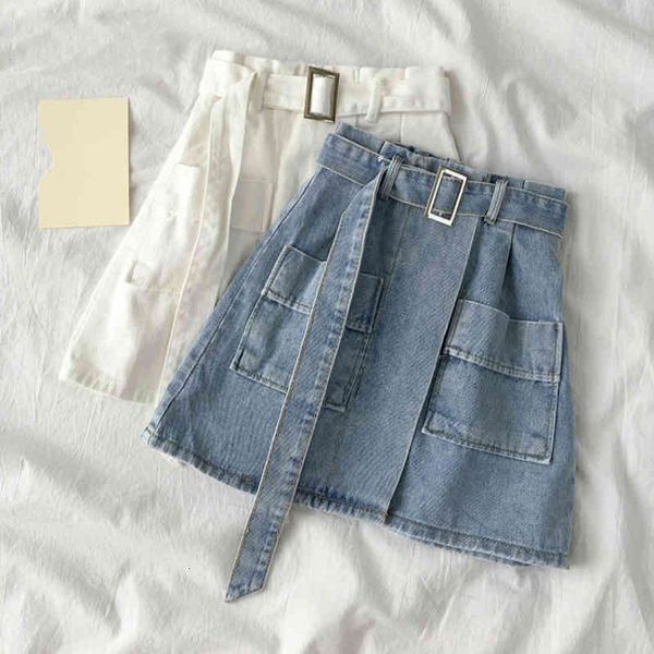 skirts summer fashion pocket jeans skirt women high waist denim female casual a-line mini saia blue white tyg5, Black
skirts summer fashion pocket jeans skirt women high waist denim female casual a-line mini saia blue white tyg5, Black
