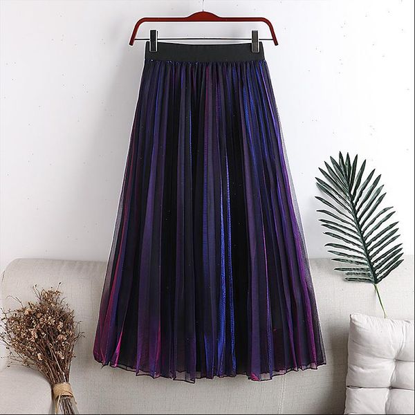 womens skirts summer woman mid calf mixed color gradient mesh skirt a line elegant female glitter tulle faldas saias, Black
womens skirts summer woman mid calf mixed color gradient mesh skirt a line elegant female glitter tulle faldas saias, Black