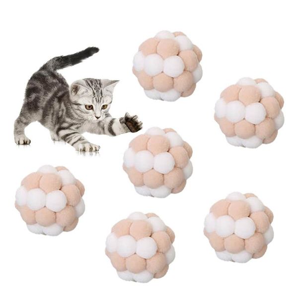 cat toys 6pcs pet mini handmade plush elastic bell ball toy set creative funny interactive play kitten dog supplies
cat toys 6pcs pet mini handmade plush elastic bell ball toy set creative funny interactive play kitten dog supplies