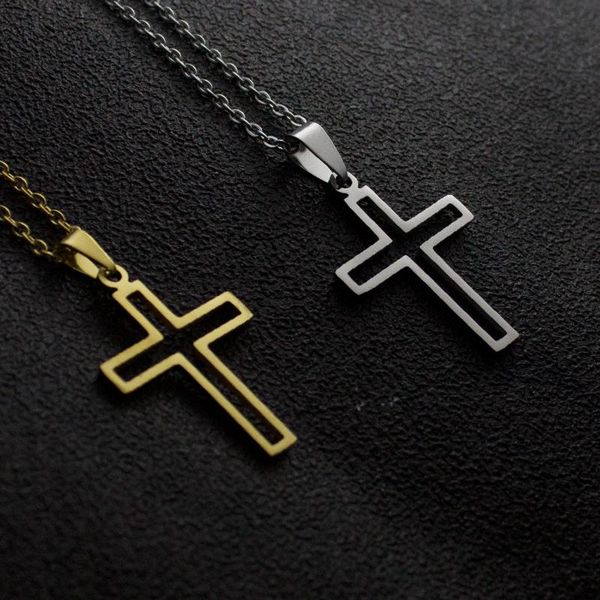 pendant necklaces 316l stainless steel necklace simple classic fashion jesus cross antique chain for women jewelry gifts, Silver
pendant necklaces 316l stainless steel necklace simple classic fashion jesus cross antique chain for women jewelry gifts, Silver