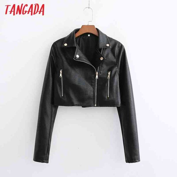 women black faux leather crop jacket coat turn down collar ladies long sleeve 1d22 210416
women black faux leather crop jacket coat turn down collar ladies long sleeve 1d22 210416