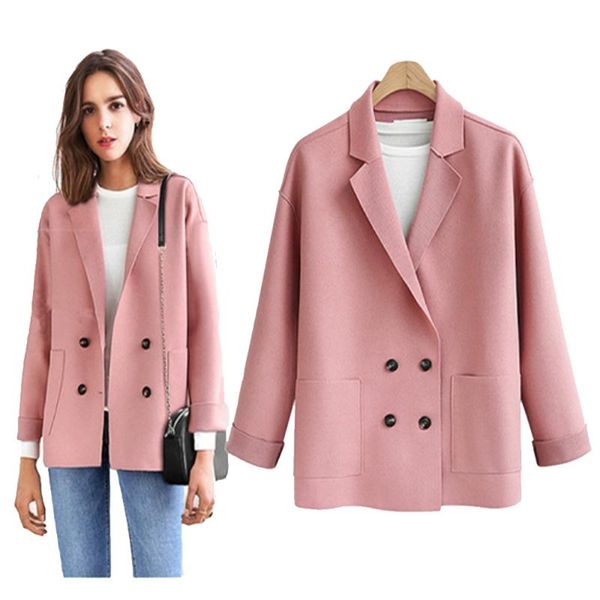 women's jackets wipalo autumn winter plus size short jacket double breasted warm outwear with pocket elegant ladies woolen workwear, Black;brown
women's jackets wipalo autumn winter plus size short jacket double breasted warm outwear with pocket elegant ladies woolen workwear, Black;brown