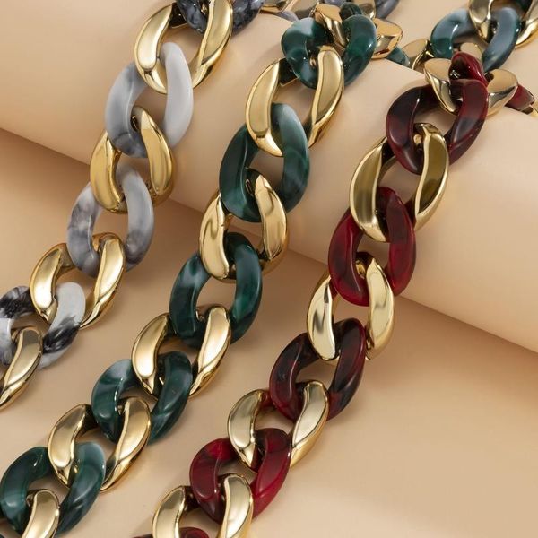 chokers retro gothic acrylic resin punk hip hop chains clavicle necklaces thick short choker, Golden;silver
chokers retro gothic acrylic resin punk hip hop chains clavicle necklaces thick short choker, Golden;silver