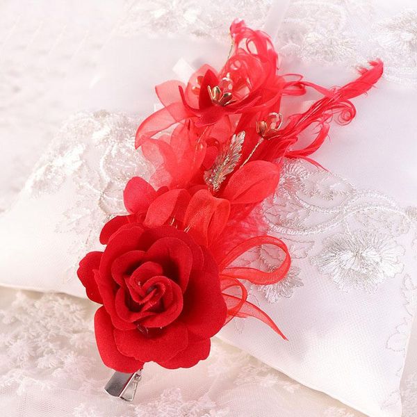 hair clips & barrettes korean flower clip with rose feather and leaf hairpin crystal charming headdress year red ornaments lb, Golden;silver
hair clips & barrettes korean flower clip with rose feather and leaf hairpin crystal charming headdress year red ornaments lb, Golden;silver