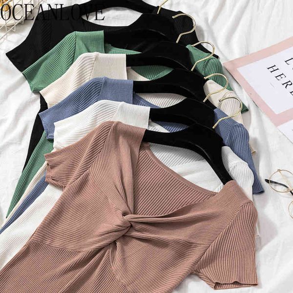 solid knitted v neck women t shirt all match short sleeve criss-cross t-shirt spring summer pullovers 15819 210415, White
solid knitted v neck women t shirt all match short sleeve criss-cross t-shirt spring summer pullovers 15819 210415, White