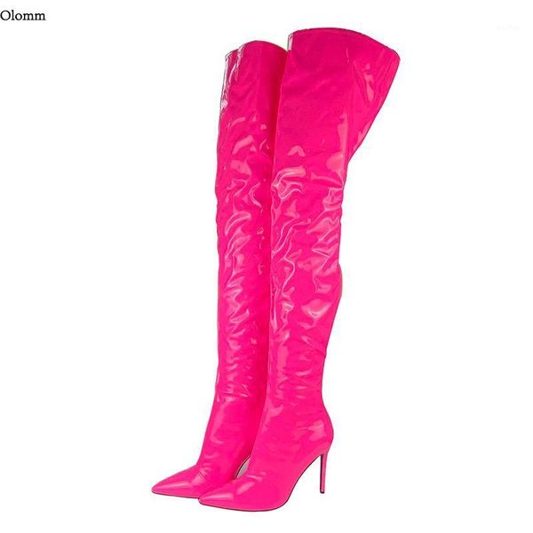 boots olomm 2021 handmade women shiny thigh high stiletto heels pointed toe gorgeous 8 colors club shoes plus us size 5-151, Black
boots olomm 2021 handmade women shiny thigh high stiletto heels pointed toe gorgeous 8 colors club shoes plus us size 5-151, Black