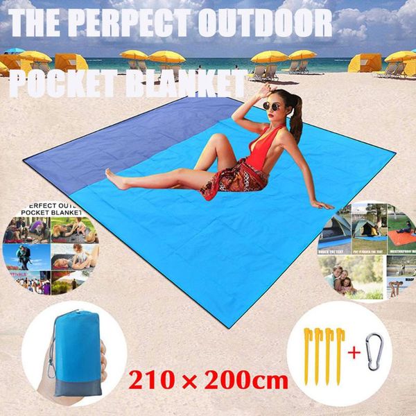 outdoor pads beach waterproof picnic mat 210x200cm pocket portable tent camping sand 0512
outdoor pads beach waterproof picnic mat 210x200cm pocket portable tent camping sand 0512