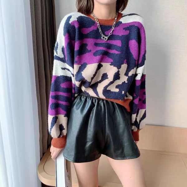 women's sweaters fall winter retro sweater around the female leopard neck lantern sleeve impression released kk1216 hupv, White;black
women's sweaters fall winter retro sweater around the female leopard neck lantern sleeve impression released kk1216 hupv, White;black
