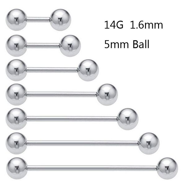 316l stainless steel barbell 18g labret ear nail rings tongue nipple bar ring body piercing jewelry wholesale, Silver
316l stainless steel barbell 18g labret ear nail rings tongue nipple bar ring body piercing jewelry wholesale, Silver