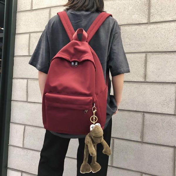 backpack solid color nylon lovely girl school canvas backpacks female casual travel bookbag for teenagers girls shoulder bag
backpack solid color nylon lovely girl school canvas backpacks female casual travel bookbag for teenagers girls shoulder bag