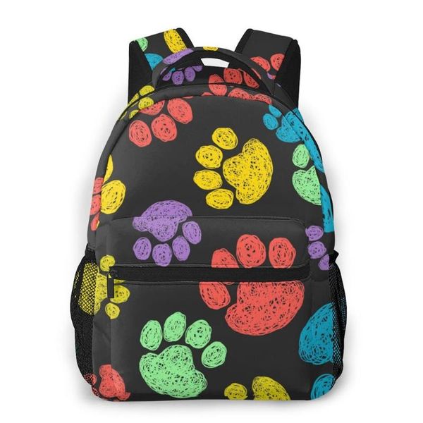 backpack cute animal paws print dog rolls basketball map school bags casual for teenager women men bag travel
backpack cute animal paws print dog rolls basketball map school bags casual for teenager women men bag travel