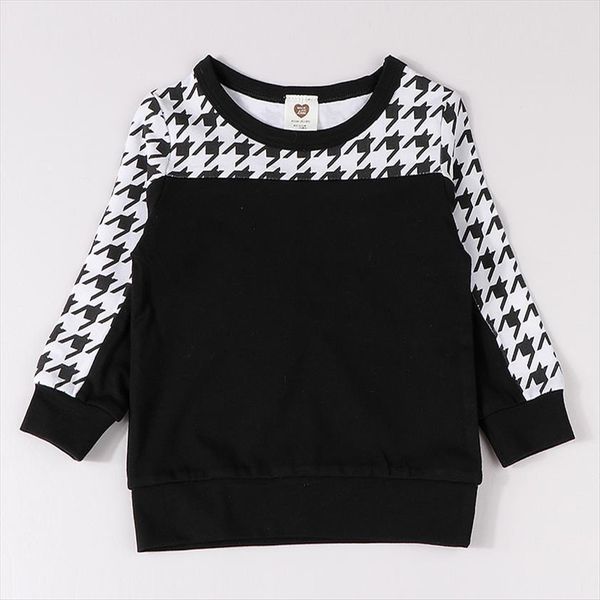 casual outfit for kids long sleeves autumn winter contrast houndstooth boy girls clothes and children t shirt, Blue
casual outfit for kids long sleeves autumn winter contrast houndstooth boy girls clothes and children t shirt, Blue