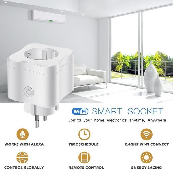 smart power plugs wifi socket eu plug monitor switch 220v 10a remote control timing work for google home/alexa assistant
smart power plugs wifi socket eu plug monitor switch 220v 10a remote control timing work for google home/alexa assistant